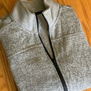 Grey Zip-up Active Sweatshirt